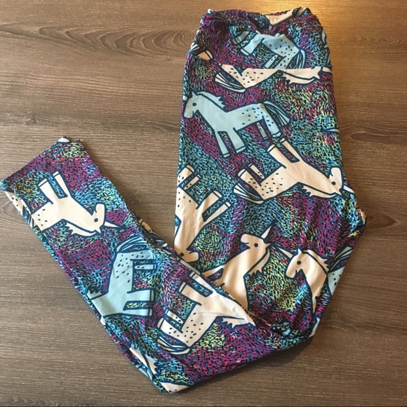 🦄FINAL PRICE LuLaRoe Literal Unicorn Leggings TC - Picture 1 of 5